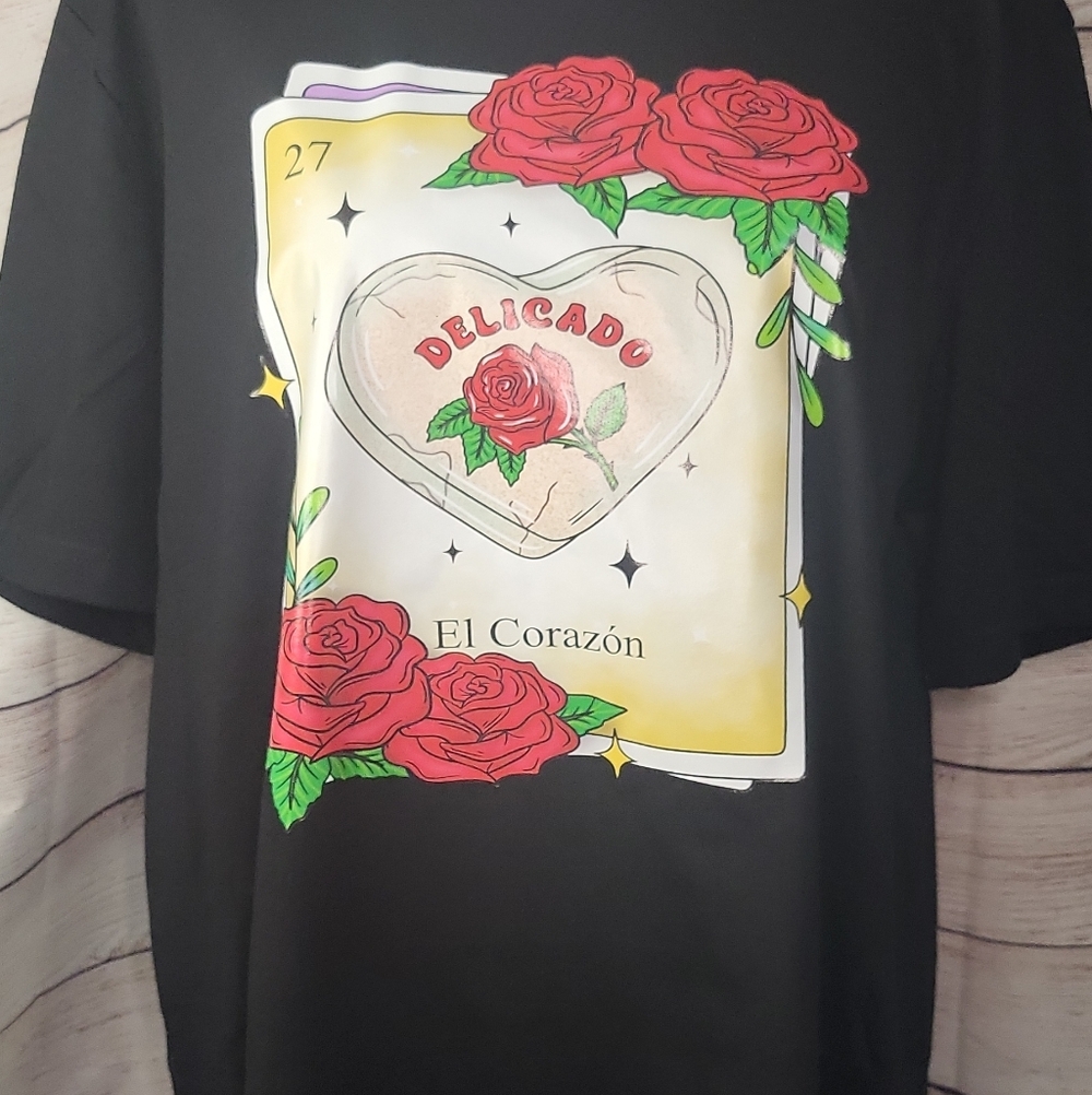 Bella Canvas T Shirt With Spanish Graphic Print